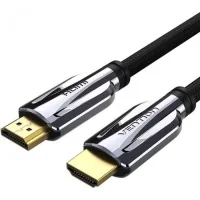 Кабель мультимедійний HDMI M to HDMI M 2.0m V2.1 8K60Hz braided black Vention (AALBH)