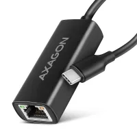 Перехідник USB-C to RJ45 Ethernet 1000Mbps black AXAGON (ADE-ARC)