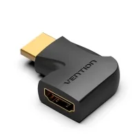 Adapter HDMI M to HDMI F 4K60Hz 90° corner black Vention (AIPB0)