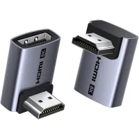 Adapter HDMI M to HDMI F 8K60Hz 48Gbps 90° corner black Ugreen (85632)