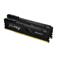 Модуль пам'яті для комп'ютера DDR4 64GB (2x32GB) 3200 MHz Fury Beast Black Kingston Fury (ex.HyperX) (KF432C16BBK2/64)