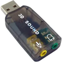 Sound card Dynamode USB 6(5.1) 3D RTL dark gray (USB-SOUNDCARD2.0 black)