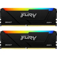 Модуль пам'яті для комп'ютера DDR4 16GB (2x8GB) 3200 MHz Beast RGB Kingston Fury (ex.HyperX) (KF432C16BB2AK2/16)