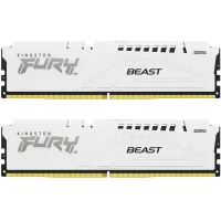 Модуль пам'яті для комп'ютера DDR5 64GB (2x32GB) 5600 MHz Beast White EXPO Kingston Fury (ex.HyperX) (KF556C36BWEK2-64)