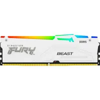 Модуль пам'яті для комп'ютера DDR5 32GB 5600 MHz FURY Beast White RGB Kingston Fury (ex.HyperX) (KF556C40BWA-32)