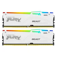 Computer memory module DDR5 64GB (2x32GB) 6400 MHz Beast White RGB EXPO Kingston Fury (ex.HyperX) (KF564C32BWEAK2-64)