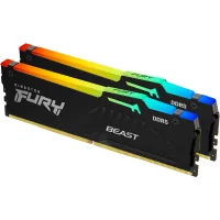 Computer memory module DDR5 64GB (2x32GB) 6000 MHz Beast RGB EXPO Black Kingston Fury (ex.HyperX) (KF560C36BBE2AK2-64)