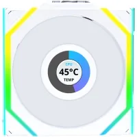 Кулер до корпусу Lian Li Uni Fan SL WIRELESS LCD Reverse, 120-1 (G99.12RSLLCD1W1W.00)