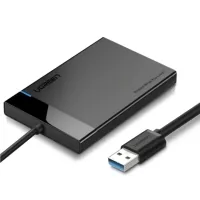 Кишеня зовнішня Ugreen USB 3.0 to SATA 3.0 2.5" HDD/SSD enclosure 6TB UASP black (30847)