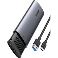 External pocket Ugreen USB-C to M.2 B-Key/M+B Key SSD 5Gbps SATA 3.0 aluminum 0.5m (10903)