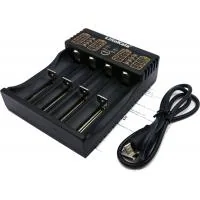Зарядний пристрій для акумуляторів Liitokala 4 Slots, LCD дисплей, Li-ion/Ni-MH/Ni-Cd/AA/ААA/AAAA/С (lii-402)