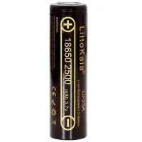Акумулятор 18650 2500mAh Li-Ion, (2450-2650mah), 3.7V (2.75-4.2V), Blac Liitokala (Lii-25A)