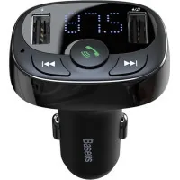 FM modulator Baseus T Shaped S-09A 2 x USB Type-A, microSD Black (CCMT000001)