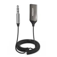 Bluetooth transmitter Ugreen Bluetooth 5.0 Aux with mic CM309 UGREEN Black (70601)
