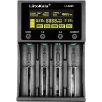 Зарядний пристрій для акумуляторів Liitokala 4 Slots, Type-C, LED disp, Li-ion 3.7V/1.2V, AA/AAA, 18650/26650/16340/14500/10440/18500 (Lii-M4S)