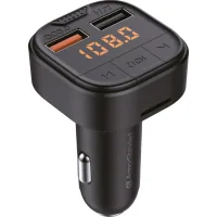 FM modulator Armorstandart ASF1 18W QC3.0 2xUSB black (ARM82826)