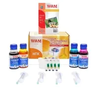 Set of refillable cartridges WWM Epson C91/CX4300/T26/27/TX106/109 (RC.T092N)