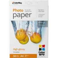 Photo paper ColorWay A4 200g glossy 50l (PG200050A4)