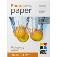 Photo paper ColorWay A4 230 g Glossy 100 pcs. (PG230100A4)