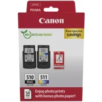 Cartridge Canon PG-510+CL-511 +Photo Paper, Value Pack (2970B017)