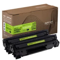 Cartridge Patron HP LJ CE285A/CANON 725 GREEN Label (DUAL PACK) (PN-85A/725DGL)