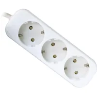 Network extension cord Defender E330 3.0 m 3 sockets white (99222)