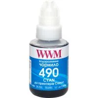 Ink WWM Canon GI-490, 140g Cyan (C490C)