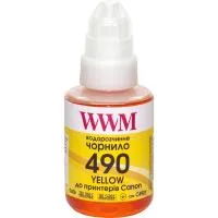 Ink WWM Canon GI-490, 140g Yellow (C490Y)