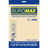 Buromax paper A4, 80g, PASTEL cream, 20sh, EUROMAX (BM.2721220E-49)