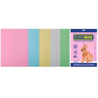 Buromax paper A4, 80g, PASTEL, 5colors, 50sh (BM.2721250-99)