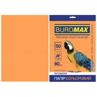 Buromax paper A4, 80g, INTENSIVE orange, 50sh (BM.2721350-11)