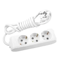 Network extension cord Panasonic X-tendia with grounding 3 sockets, 5m (WLTB04352GR-UA)
