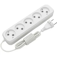 Мережевий подовжувач Electrum C-ES-1816 3.0m 5 роз, white (C-ES-1816)
