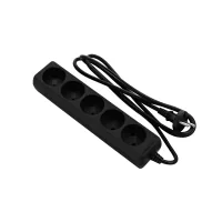 Network extension cord 2E 5XCEE7/17, 1.5m, black (2E-U0510M1.5BK)