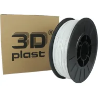 Plastic for 3D printer 3Dplast PETG 1.75mm, 0.85kg, white (3DPTG17508WT)