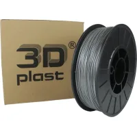 Plastic for 3D printer 3Dplast PETG 1.75mm, 0.85kg, gray metallic (3DPTG17508GMT)
