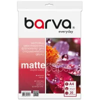 Photo paper Barva A4, Everyday, Matted, double-sided, 140g/m2, 20c (IP-BE140-412)