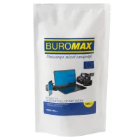 Buromax Wet wipes for DISPLAYS and OPTICS 100pcs, plastic pouch (BM.0800-01)