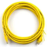 Патч-корд 3м, RJ-45, Cat.5e, CU, мідь, жовтий Ritar (PCR-CU/3Yw/03251)