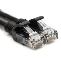 Patch cord 1m, UTP, cat.5e, CU, black PowerPlant (CA911547)