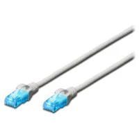 Patch cord 0.5m, UTP, cat.5e, CCA, gray Digitus (DK-1512-005)
