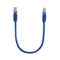 Patch cord 0.3m, RJ-45, Cat.5e, CU, copper, blue Ritar (PCR-CU/0.3Be / 00220)