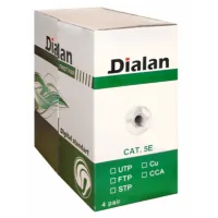 Network cable Dialan UTP 305m cat.5e KNP 4*2*0.51 PE, Outdoor, Black, BOX (DL305PEUTP-4p)