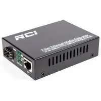 Media converter RCI 1G, SFP slot, RJ45, standart size metal case (RCI300S-G)