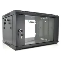 Wall cabinet Merlion 6U 19" 600*600*367 (W*D*H) mm, black (Ml3-6606 / 23525)
