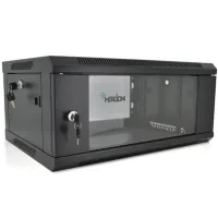 Wall cabinet Merlion 4U 19" 600*450*279 (W*D*H) mm, black (Ml3-6404 / 23523)