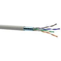 Кабель мережевий OK-Net FTP 100м cat.5e (F/UTP-cat.5E-SL) (КПВЕ-ВП (100) 4*2*0,48/100)