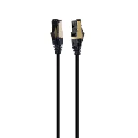 Patch cord 3m, S/FTP, cat 8, molded, 50u", CU, AWG 27, LSZH, black Cablexpert (PP8-LSZHCU-BK-3M)