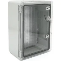 Wall cabinet ADAL PANO 350x250x150, with transparent. with doors, IP65, impact-resistant box, ABS plastic (144864)