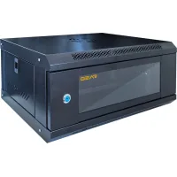 Шафа настінна GEAR 4U 19'' 600x600x280 мм, black (GWMSN-4U-600-600)